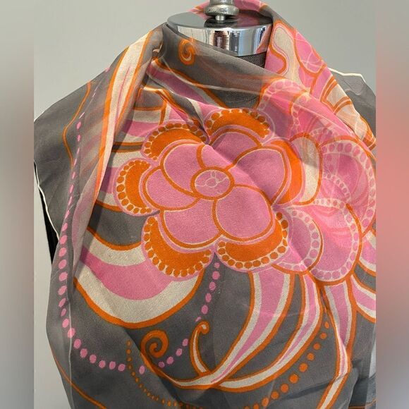 Feminine Dainty Silk Scarf - Picture 3 of 5